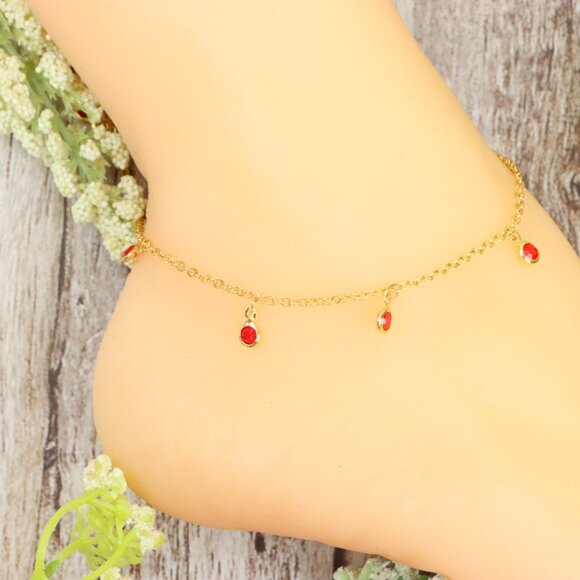 Dainty Anklet for Women – Elegant Everyday Jewelry & Perfect Gift | MLCRC2189 - Picture 4 of 10
